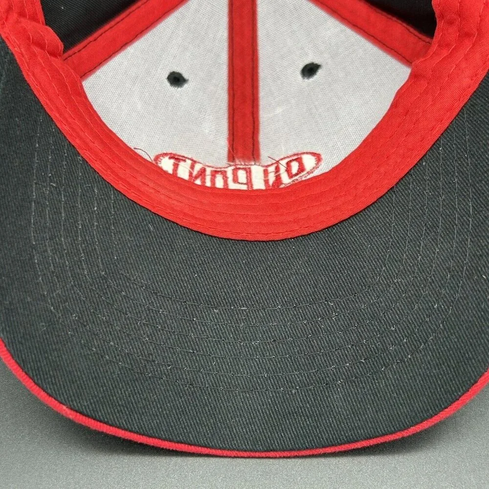 Du Pont Hat Baseball Cap Black Red Hook & Loop Closure Adjustable Embroidered